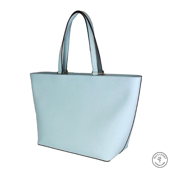 Kate Spade Pale Blue Large Leather Tote - Picture 2 of 6